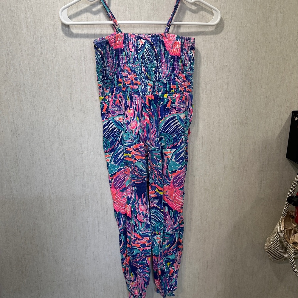 Lilly Pulitzer Vibrant Pink and Blue Kids One Piece